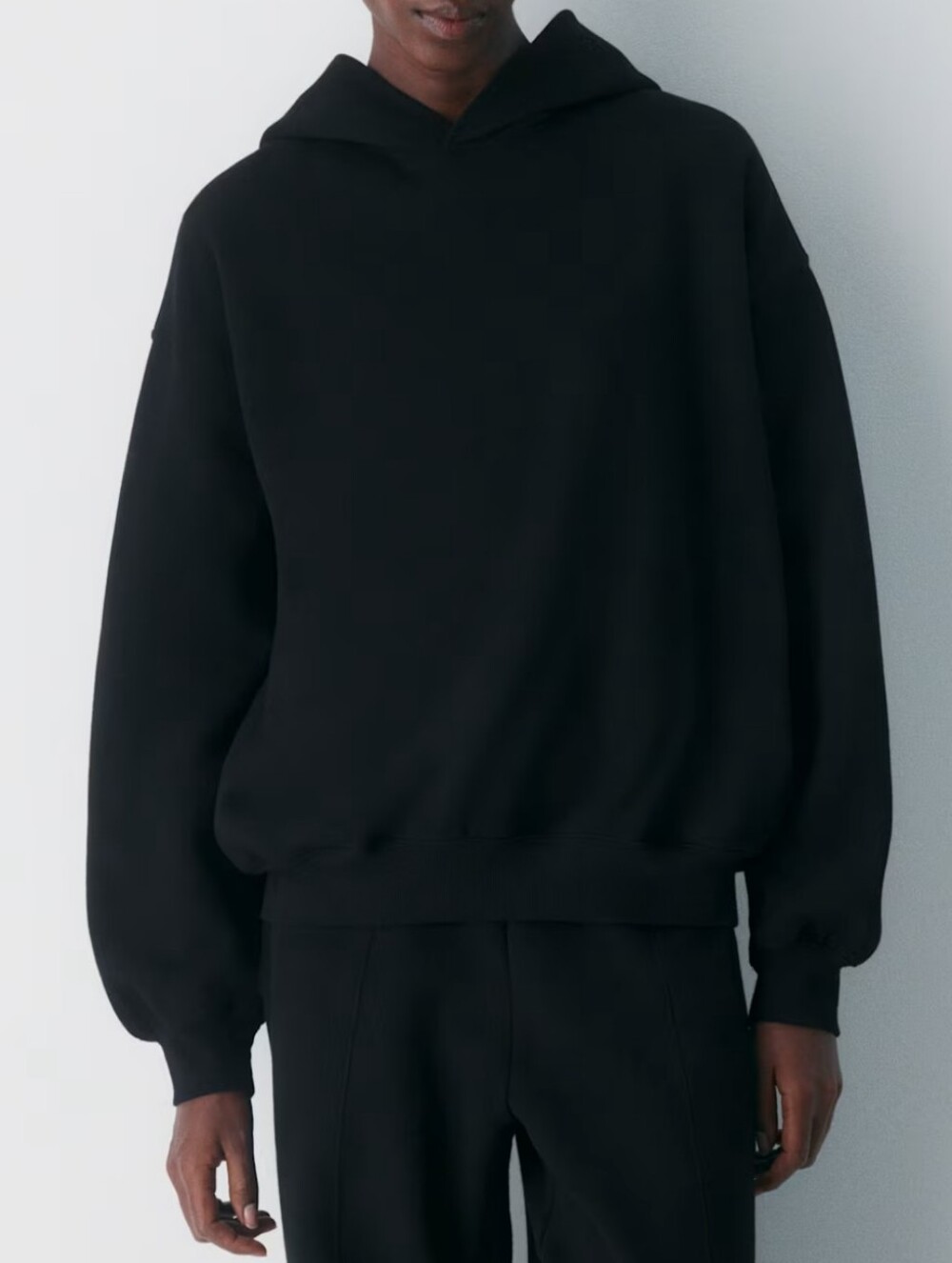 Zara, Oversized Black Hoodie